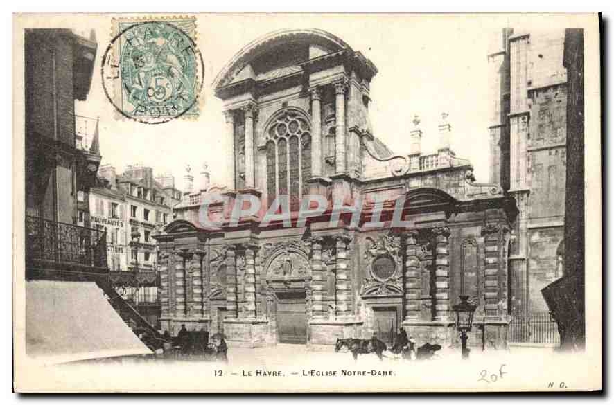 CPA Le Havre l'eglise Notre Dame 