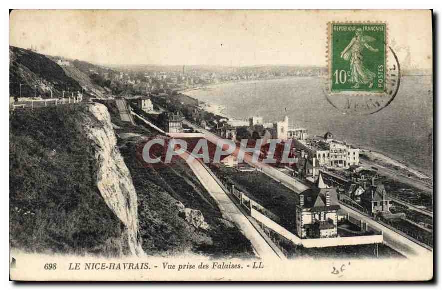 CPA Le Nice Havrais vue prise des Falaises 