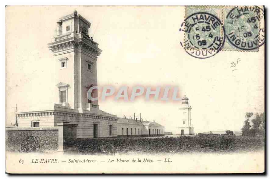 CPA Le Havre Sainte Adresse les Phares de la Heve 