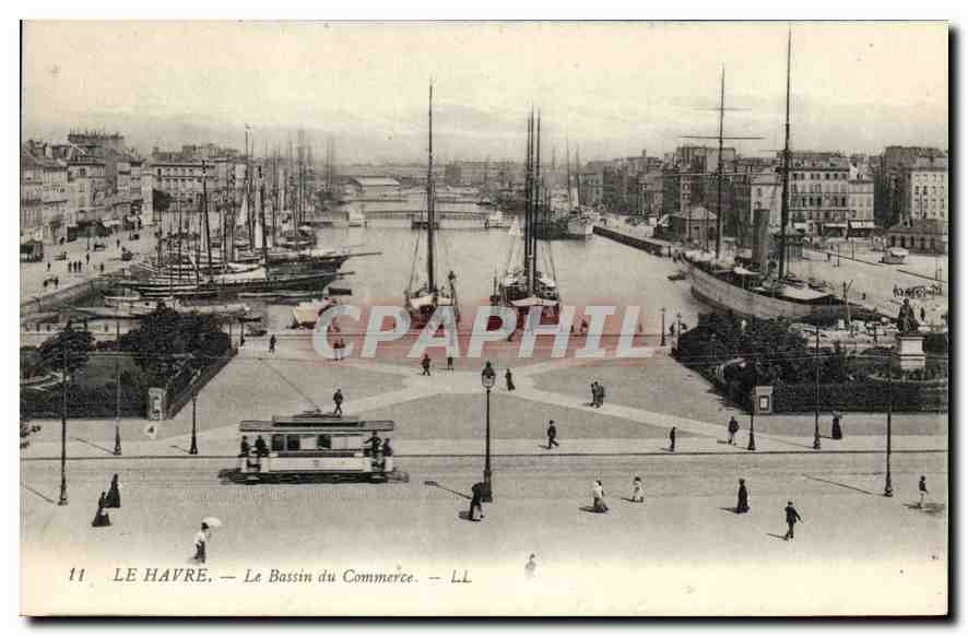 CPA Le Havre le Bassin du Commerce 