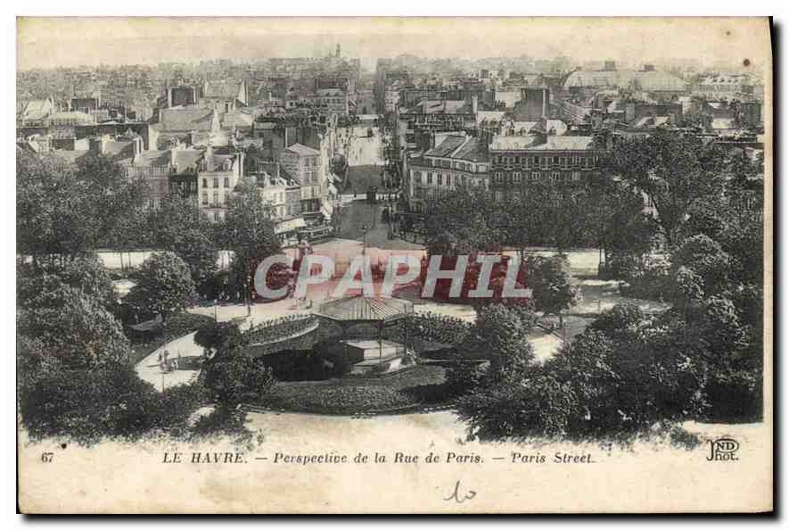 CPA Le Havre Perspective de la rue de Paris 