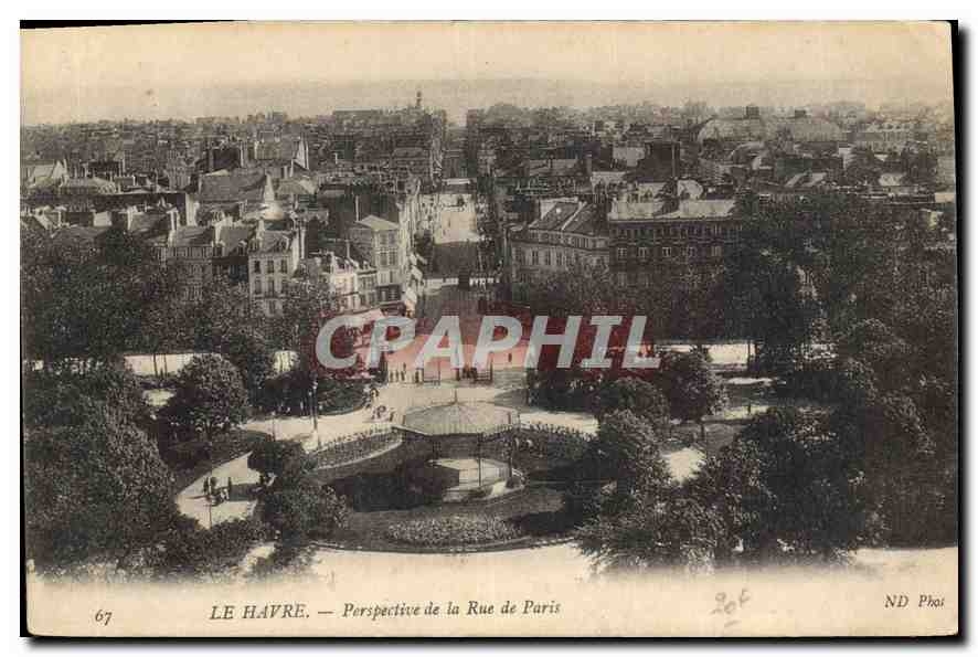CPA Le Havre Perspective de la Rue de Paris 