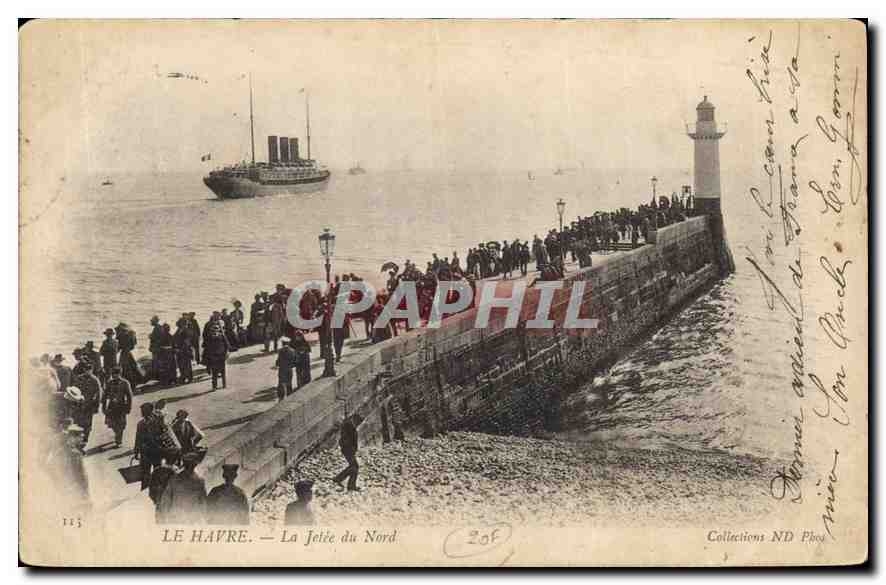 CPA Le Havre la Jetee du Nord 