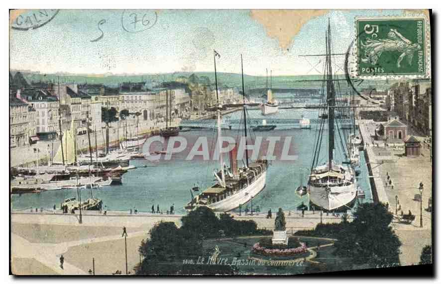 CPA Le Havre Bassin du Commerce 