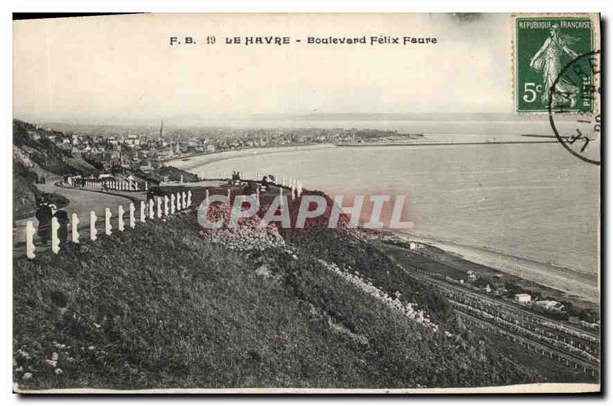 CPA Le Havre Boulevard Felix Faure 