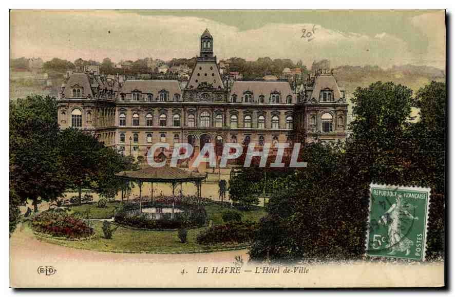 CPA Le Havre l'hotel de Ville 
