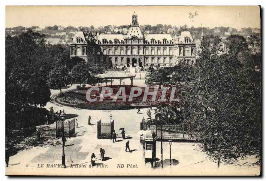 CPA Le Havre l'hotel de ville Maggi