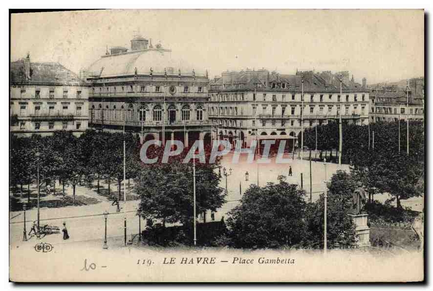 CPA Le Havre place Gambetta 