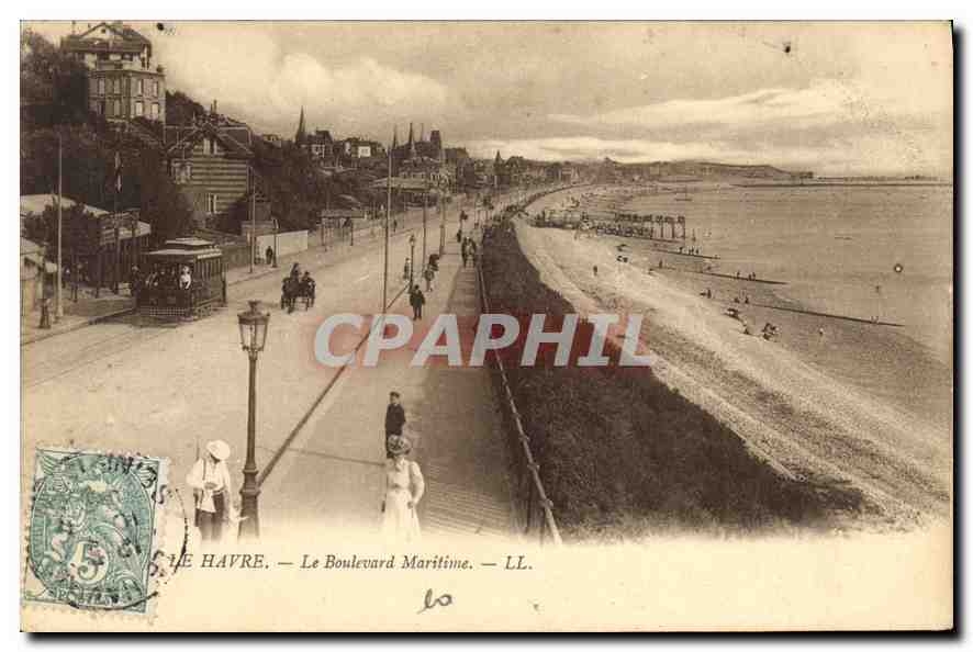 CPA Le Havre le Boulevard Maritime 