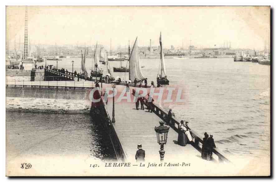 CPA Le Havre la Jetee et l'Avant Port 