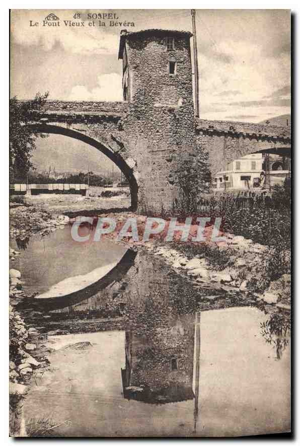CPA Sospel le Pont Vieux et la Bevera 