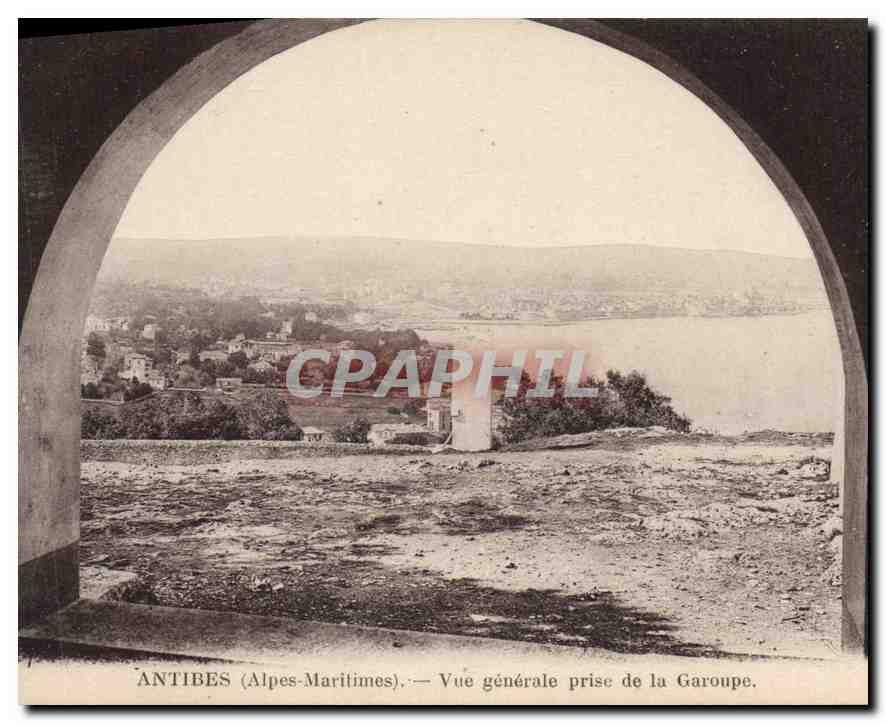 CPA Antibes Alpes Maritimes vue generale prise de la Garoupe 
