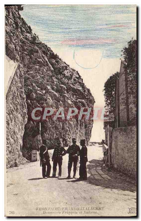 CPA Frontiere Franco Italienne 