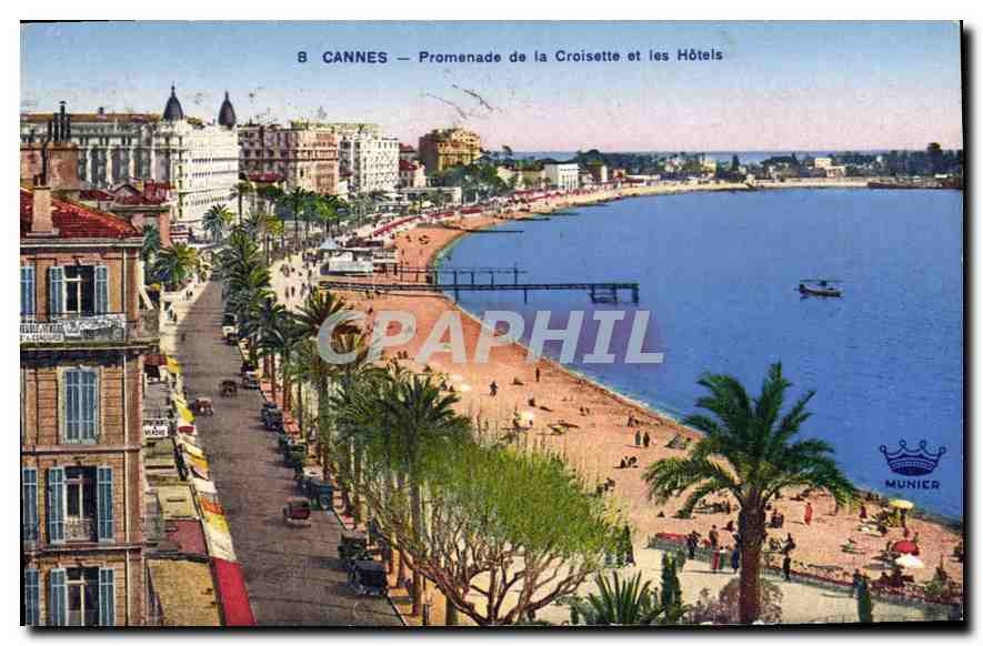 CPA Cannes Promenade de la Croisette et les Hotels 
