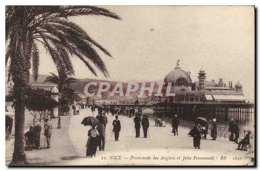 CPA Nice Promenade des Anglais et Jetee Promenade 