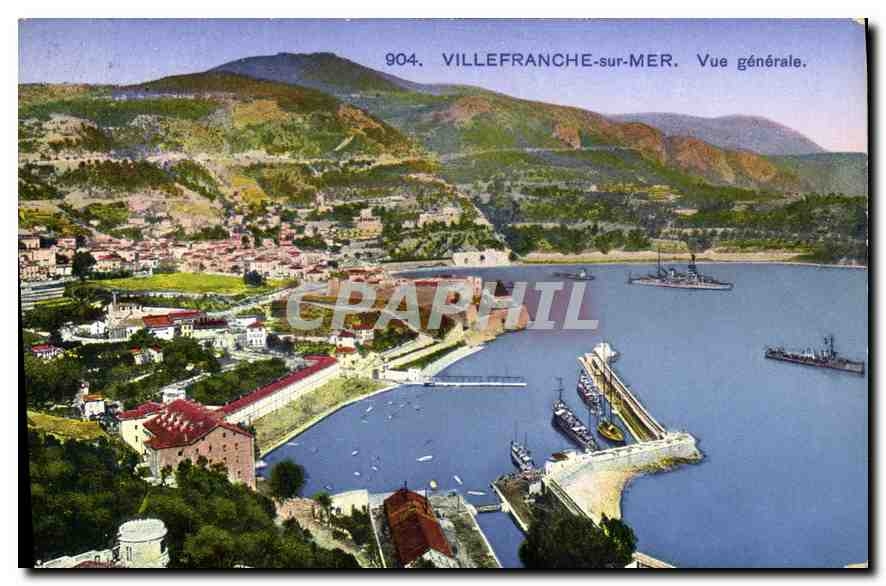 CPA Villefranche sur Mer vue generale