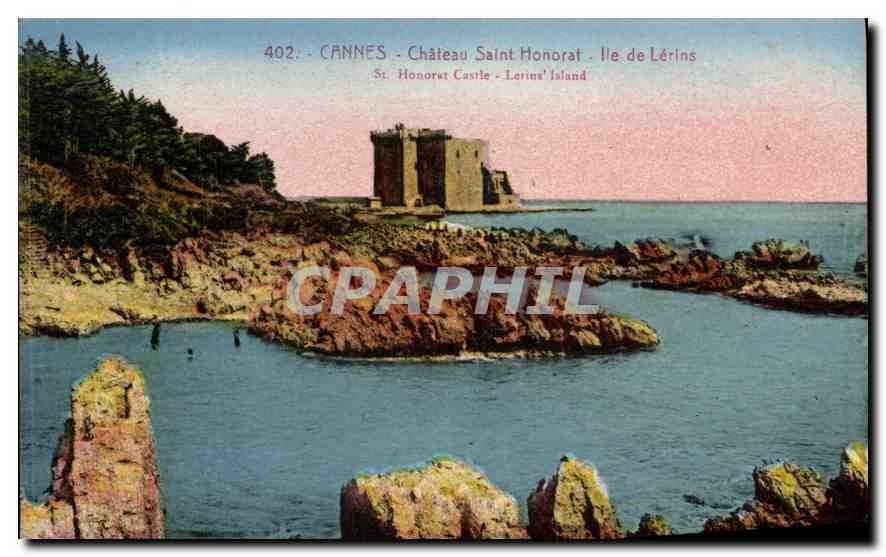 CPA Cannes Chateau Saint Honorat Ile de Lerins