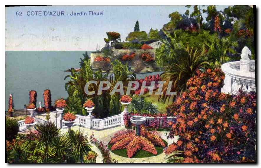 CPA Cote d'Azur Jardin Fleuri 