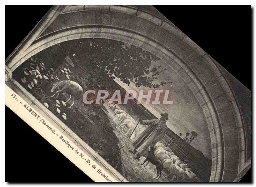 CPA Albert Somme Basilique de N D 