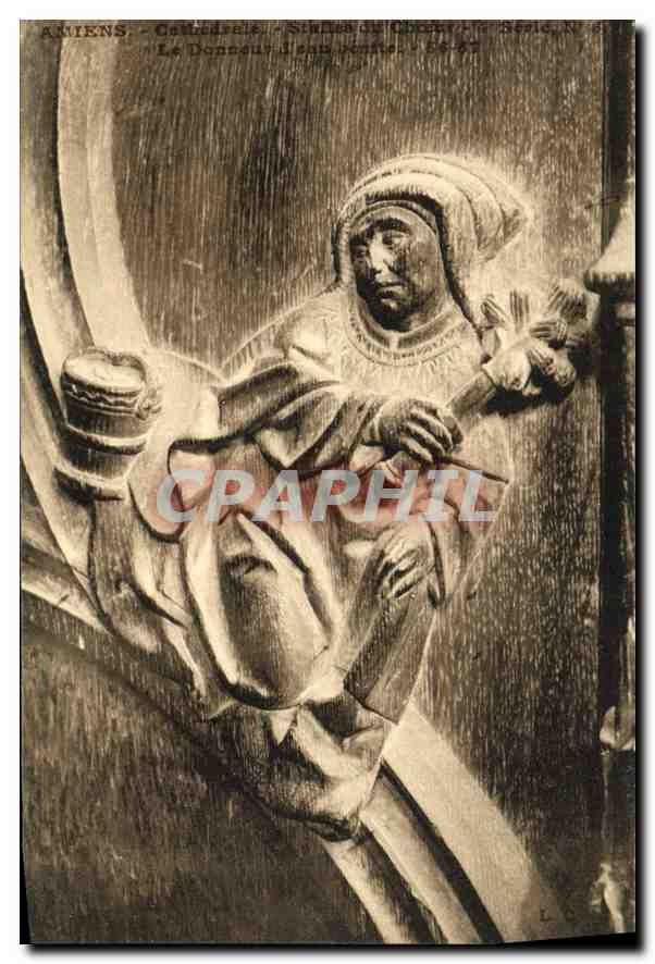 CPA Amiens Cathedrale Stalles du Choeur 