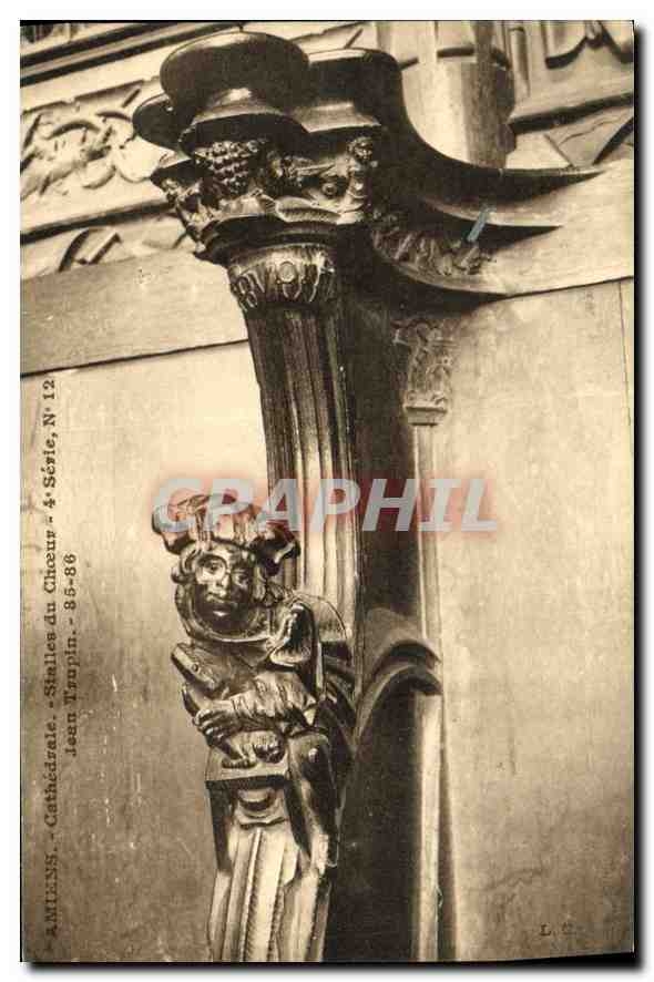 CPA Amiens Cathedrale Stalles du Choeur Jean Trupin 