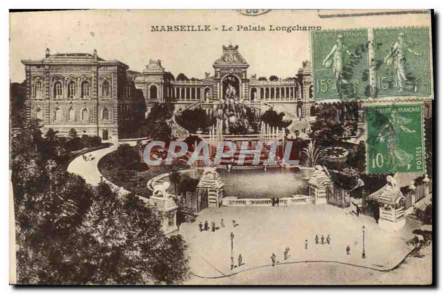 CPA Marseille Le Palais Longchamp 