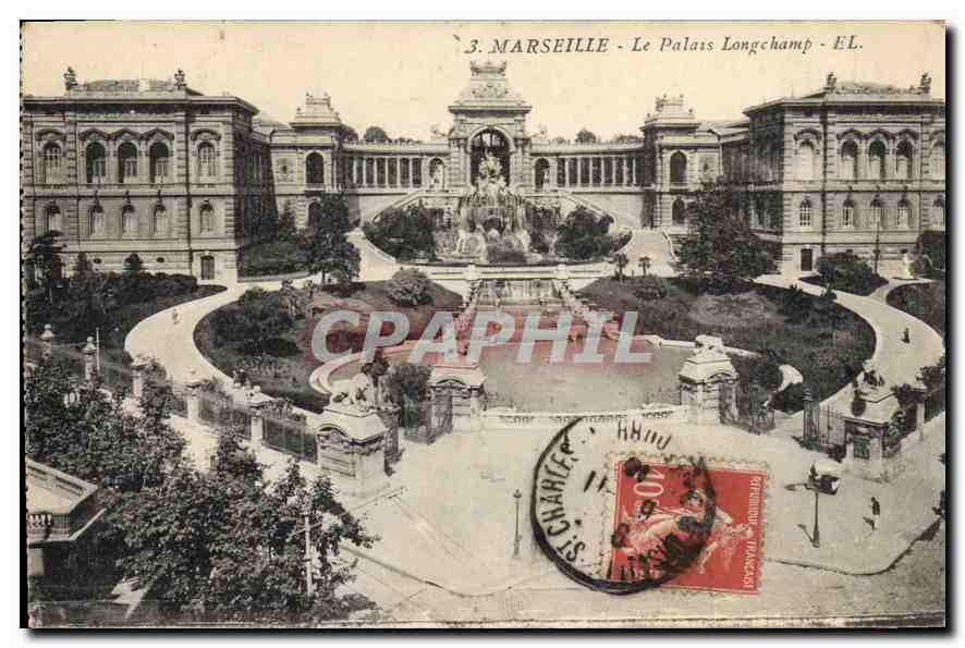 CPA Marseille Le Palais Longchamp 