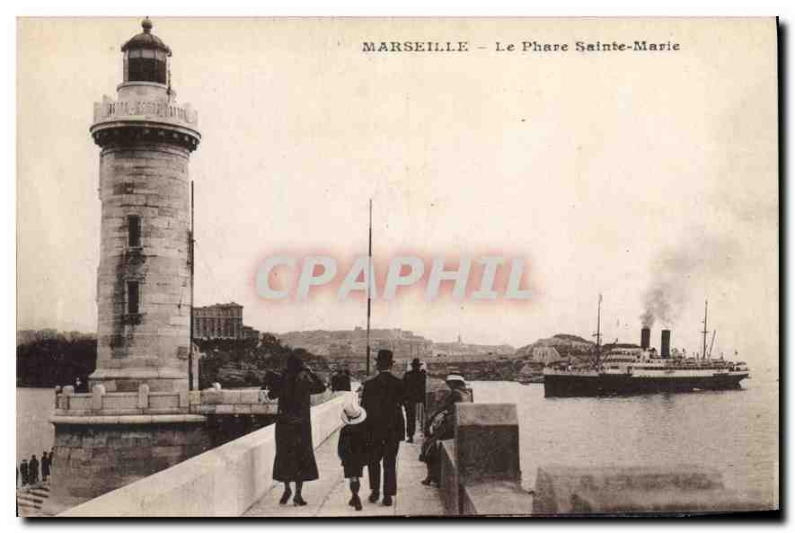 CPA Marseille Le Phare Sainte Marie 
