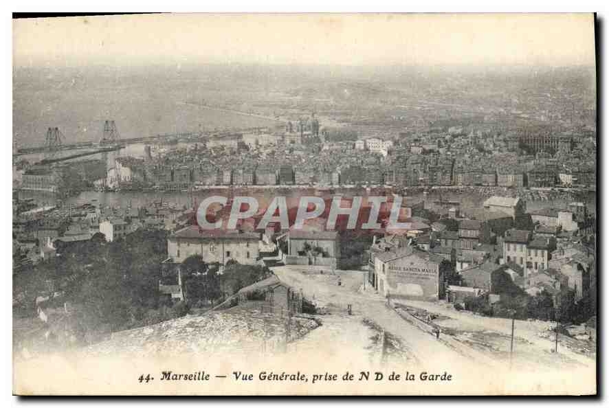 CPA Marseille Vue Generale prise de N D de la Garde 