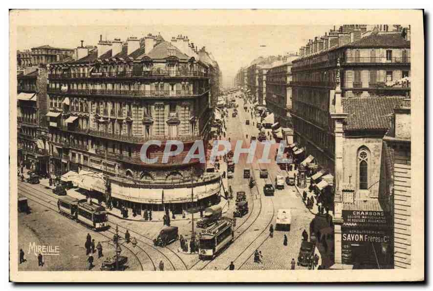 CPA Marseille Quai du Port et Rue de la Republique 