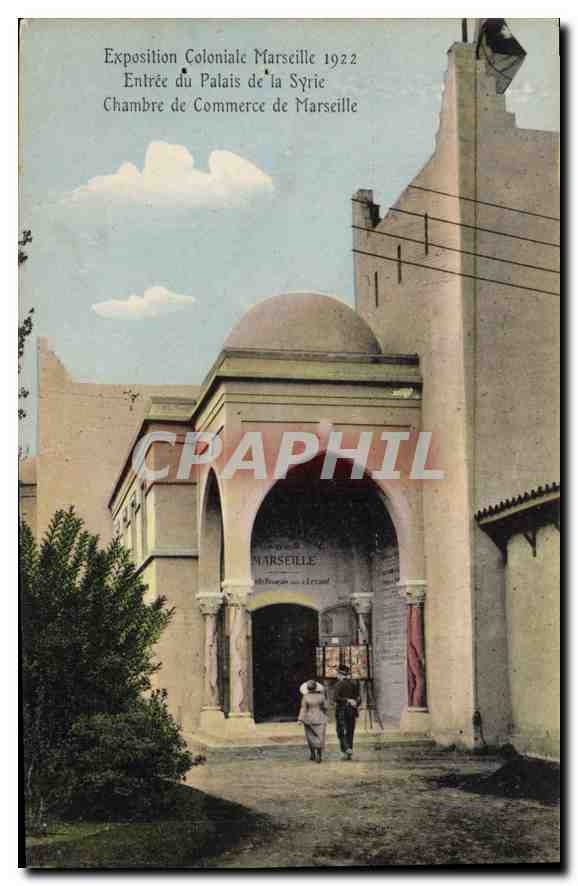 CPA Marseille Entree du Palais de la Syrie 