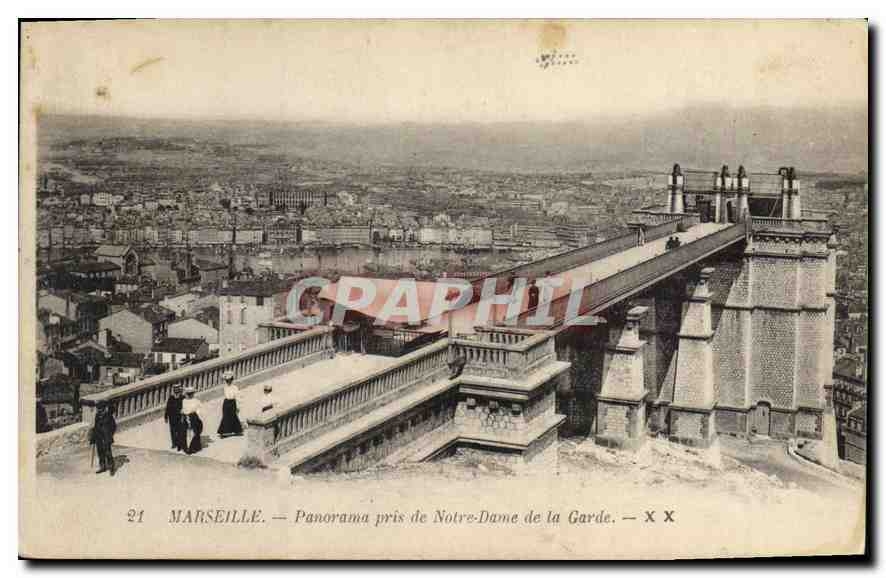 CPA Marseille Panorama pris de Notre Dame de la Garde 