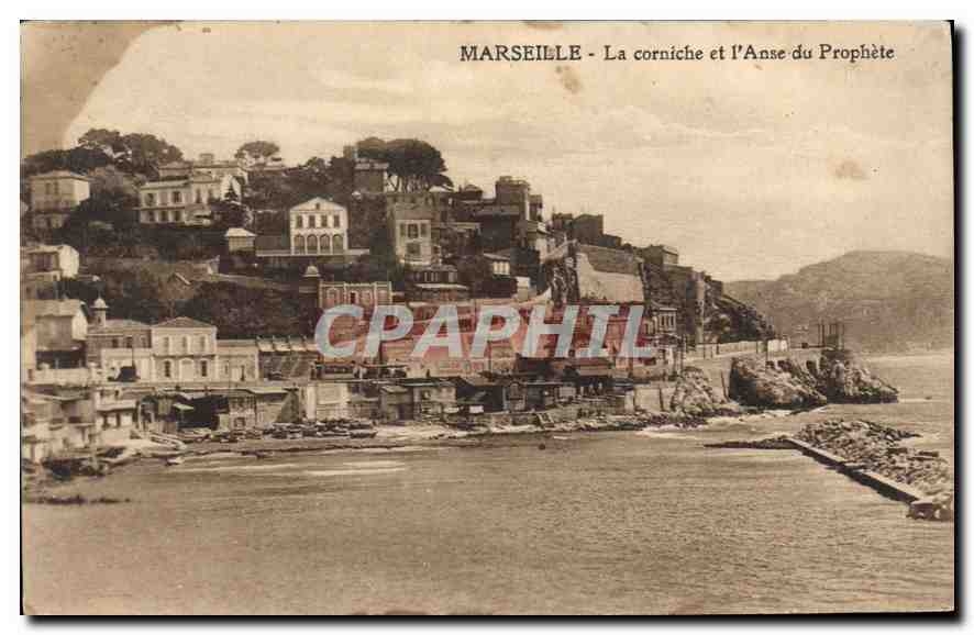 CPA Marseille la Corniche et l'Anse du Prophete 