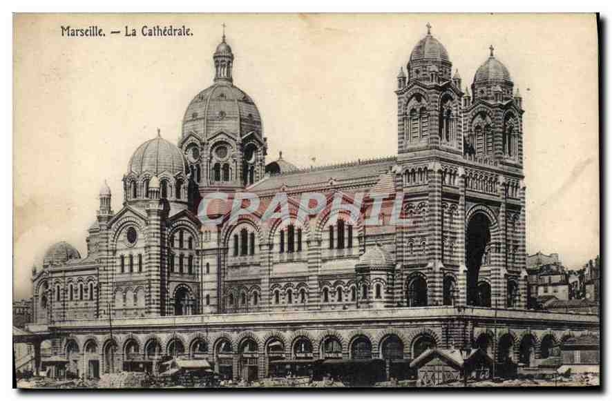 CPA Marseille La Cathedrale 