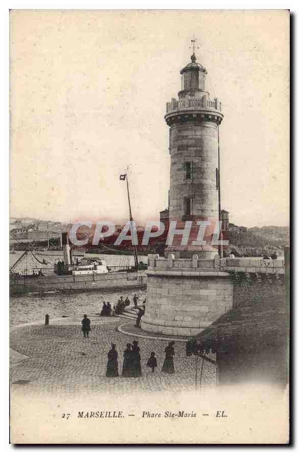 CPA Marseille Phare Ste Marie 