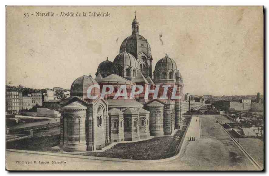 CPA Marseille Abside de la Cathedrale 
