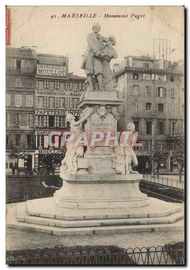 CPA Marseille Monument Puget 