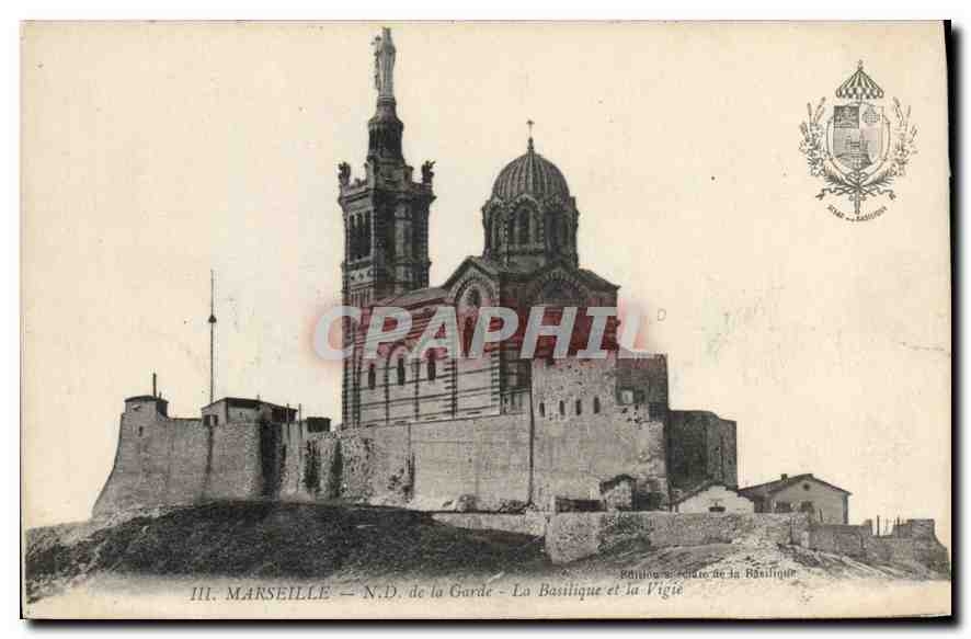 CPA Marseille N D de la Garde La Basilique et la Vigie 