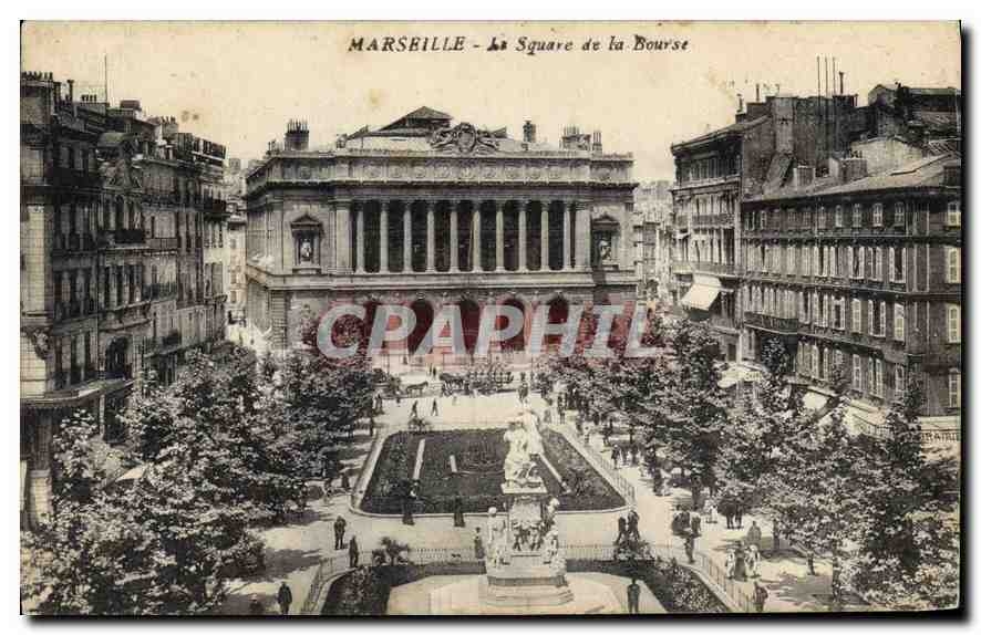 CPA Marseille La Square de la Bourse 