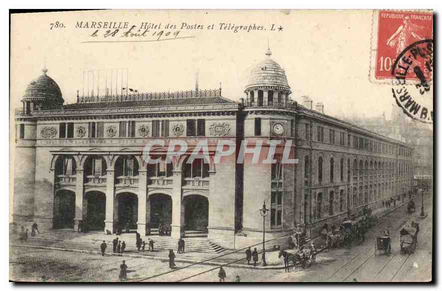 CPA Marseille Hotel des Postes et Telegraphes 