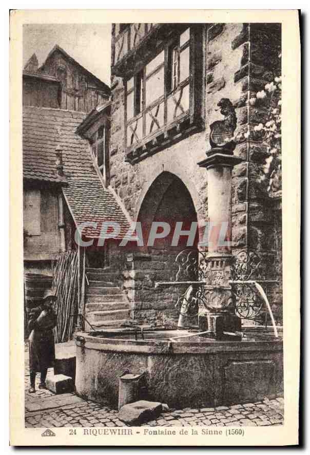 CPA Riquewihr Fontaine de la Sinne 