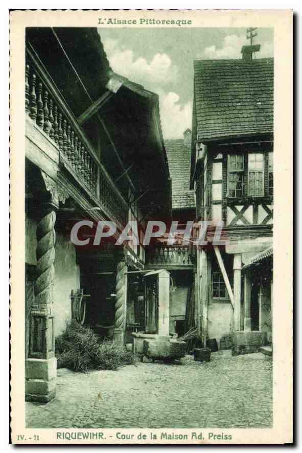 CPA Riquewihr Cour de la Maison Ad Preiss