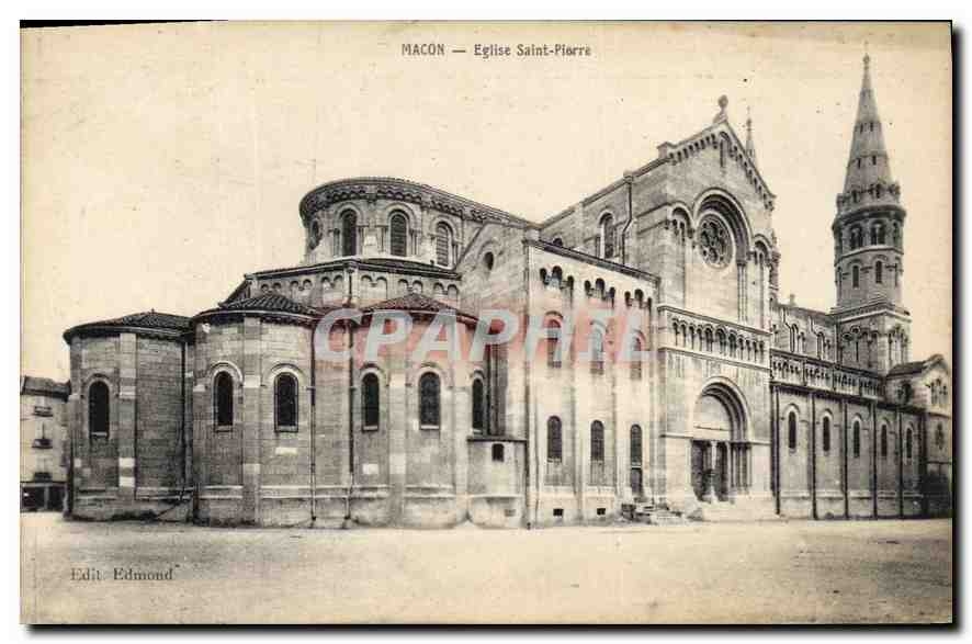 CPA Macon Eglise Saint Pierre 