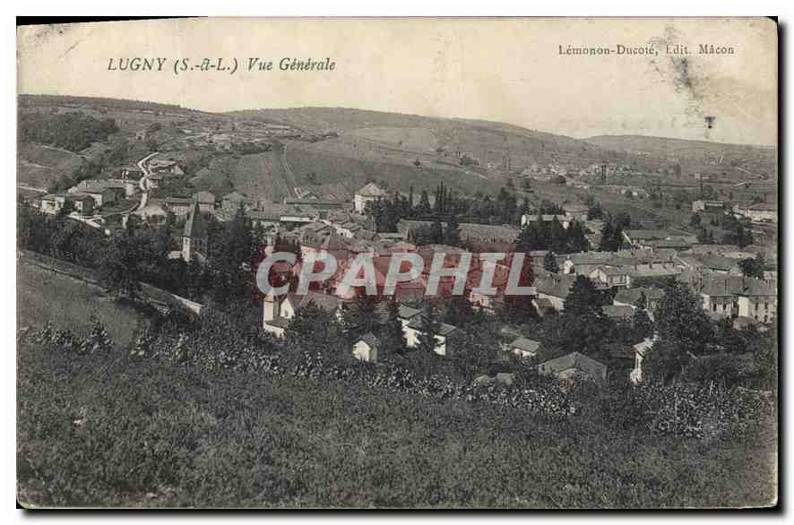 CPA Lugny S et L Vue generale 