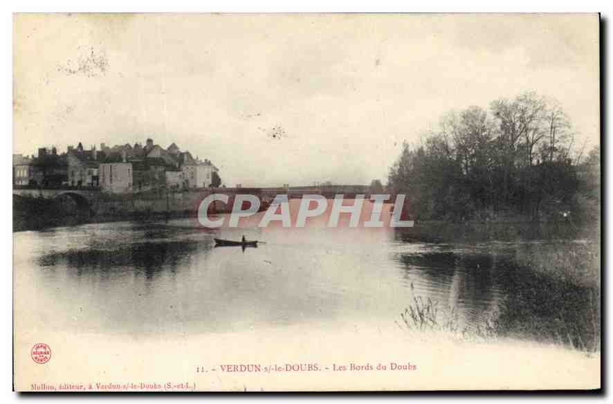 CPA Verdun sur le Doubs Les Bords du Doubs 