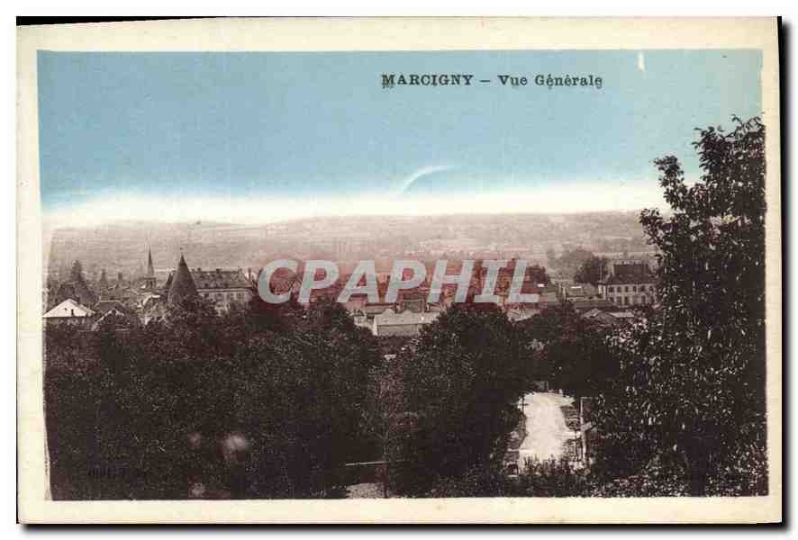 CPA Marcigny Vue generale 