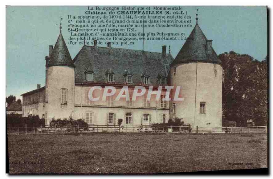 CPA Chateau de Chauffailles S et L