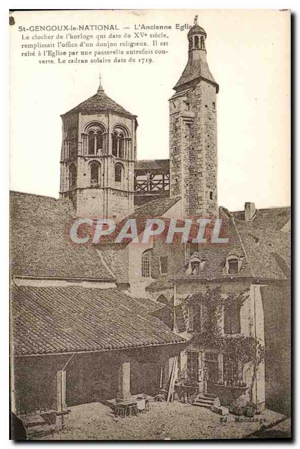 CPA St Gengoux le National L'Ancienne Eglise