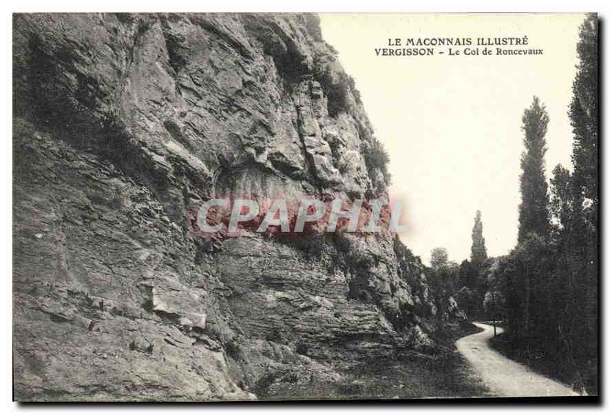 CPA Le Maconnais Illustre Vergisson Le Col de Roncevaux 
