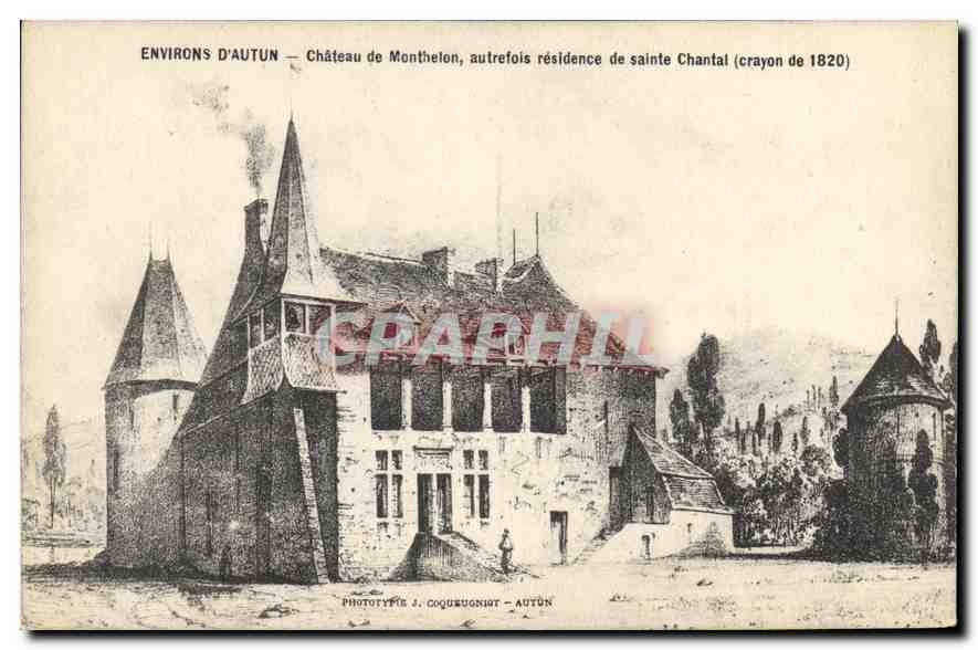 CPA Environs d'Autun Chateau de Monthelon